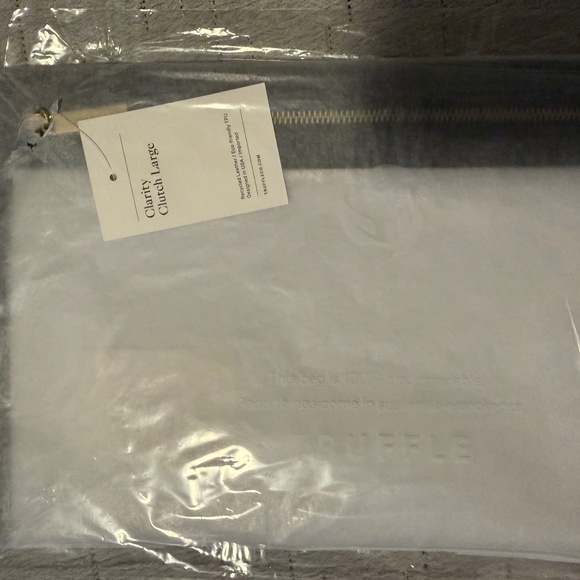 Truffle Clarity Clutch Large in Black - Picture 1 of 4